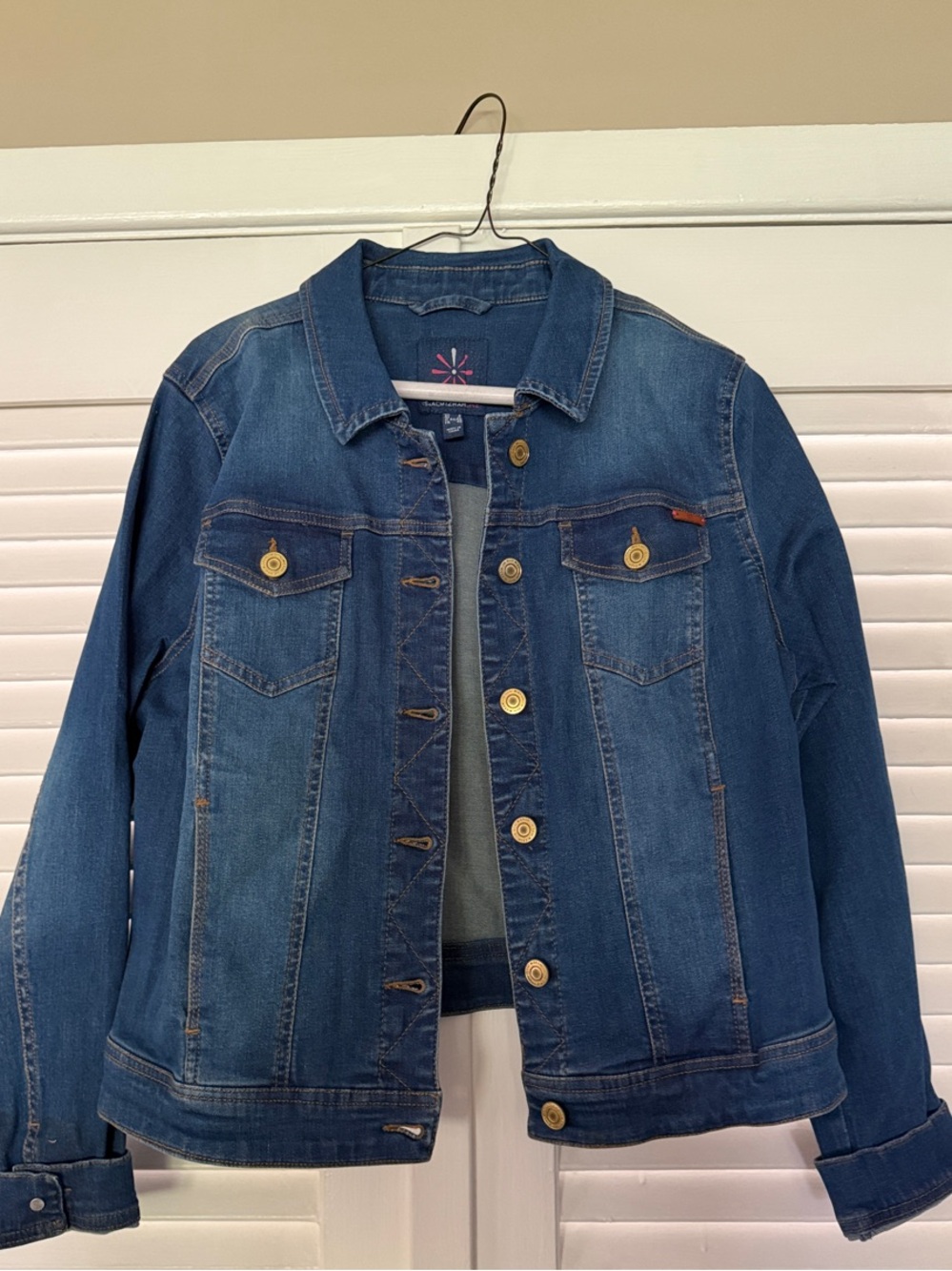 Isaac Mizrahi Medium Blue Denim Jacket